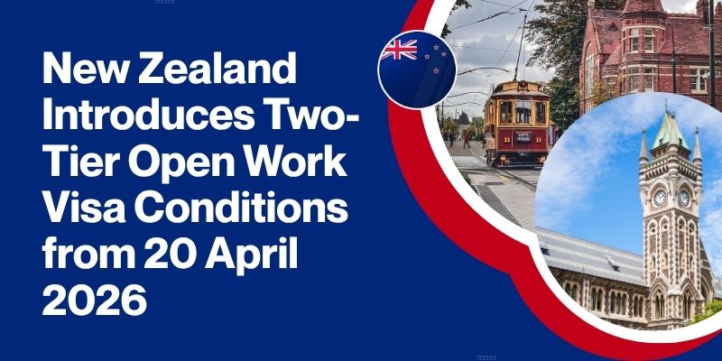 New Zealand Introduces Two-Tier Open Work Visa Conditions from 20 April 2026